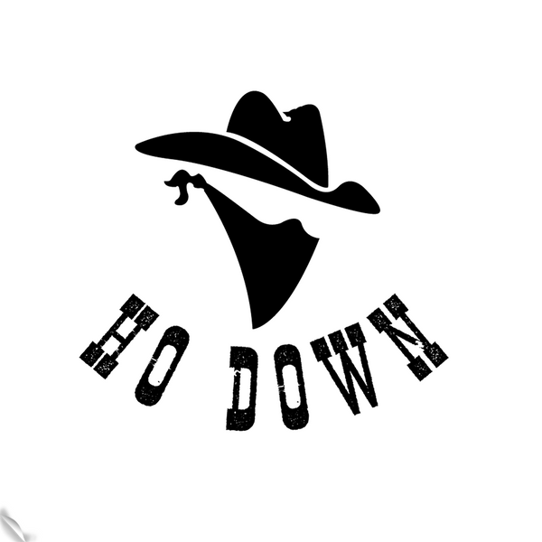 Ho Down Sticker