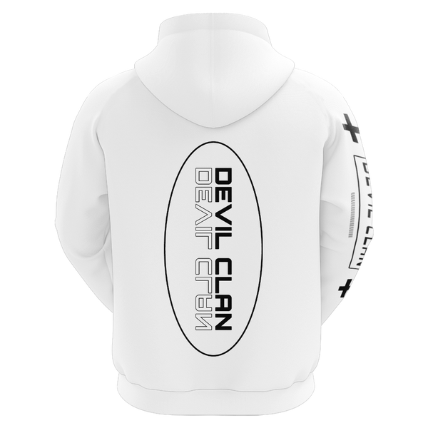 DevilizedGG Techwear Sublimated Hoodie - White