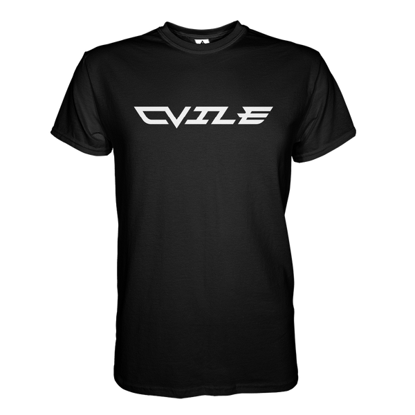 DVile Gaming White Text T-Shirt