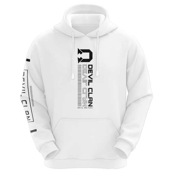 DevilizedGG Techwear Sublimated Hoodie - White